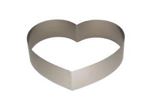 Mega-Herz D. 28 H. 7 cm  Edelstahl